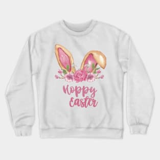 Hoppy Easter - Easter Bunny Ears Crewneck Sweatshirt